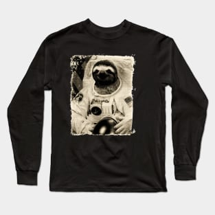 Sloth Astronaut Long Sleeve T-Shirt